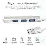 A-809 4 x USB 3.0 to USB 3.0 알루미늄 합금 허브 어댑터, A-809