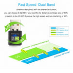 AC600Mbps 2.4GHz & 5GHz 듀얼 밴드 USB 2.0 WiFi 무드라이버 어댑터 외장 네트워크 카드, AC600Mbps