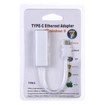 KY-RTL8152B USB-C / Type-C 10 / 100 Mbps 이더넷 어댑터 네트워크 카드, USB Type-C 100Mbps