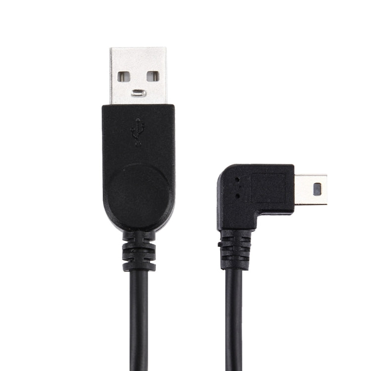 90도 각도 왼쪽 미니 USB-USB 데이터/충전 케이블, 길이: 28cm, 왼쪽 각도 미니 USB