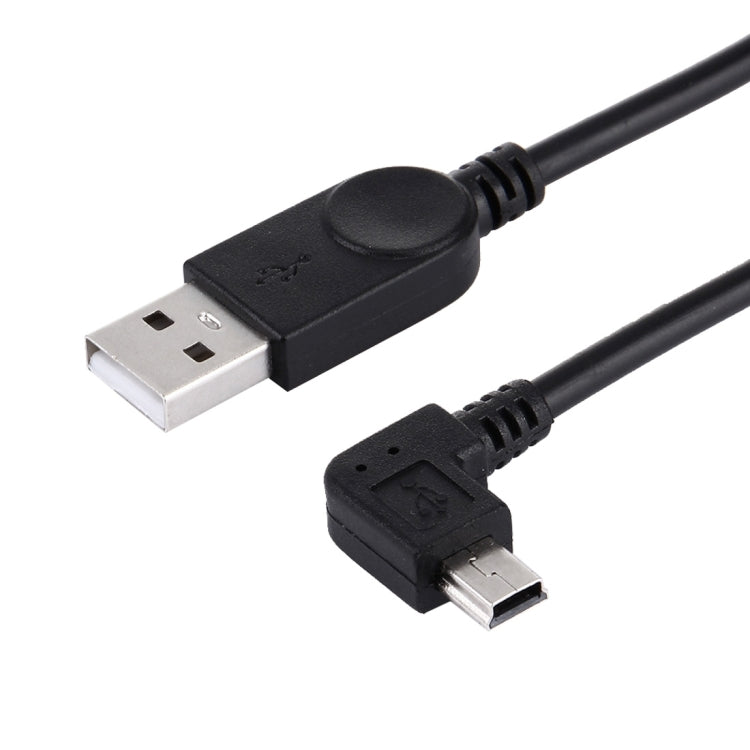 90도 각도 왼쪽 미니 USB-USB 데이터/충전 케이블, 길이: 28cm, 왼쪽 각도 미니 USB