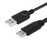 2 in 1 USB 2.0 수-2 듀얼 USB 수 케이블 컴퓨터/노트북용, 길이: 50cm, USB 2.0 AM에서 2 USB 2.0 AM
