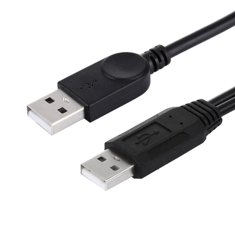 2 in 1 USB 2.0 수-2 듀얼 USB 수 케이블 컴퓨터/노트북용, 길이: 50cm, USB 2.0 AM에서 2 USB 2.0 AM