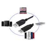 2 in 1 USB 2.0 수-2 듀얼 USB 수 케이블 컴퓨터/노트북용, 길이: 50cm, USB 2.0 AM에서 2 USB 2.0 AM
