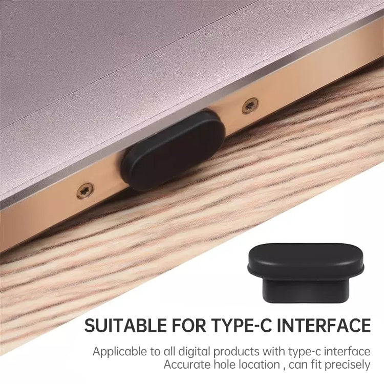 USB-C / Type-C 포트용 실리콘 먼지 방지 플러그 20개