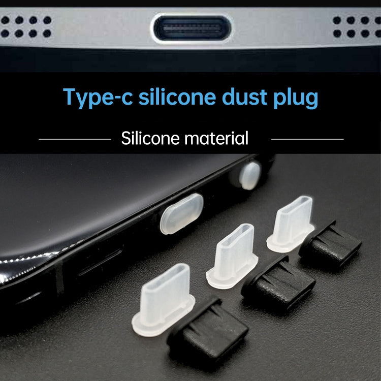 USB-C / Type-C 포트용 실리콘 먼지 방지 플러그 20개