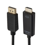 4K x 2K DP to HDMI 변환 케이블, 케이블 길이: 1.8m, 4K x 2K DP to HDMI 블랙, 4K x 2K DP to HDMI 화이트