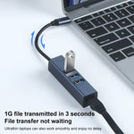RDS 6307-4 USB-C / Type-C to USB3.0 + 트리플 USB2.0 4-in-1 허브 어댑터, 6307-4