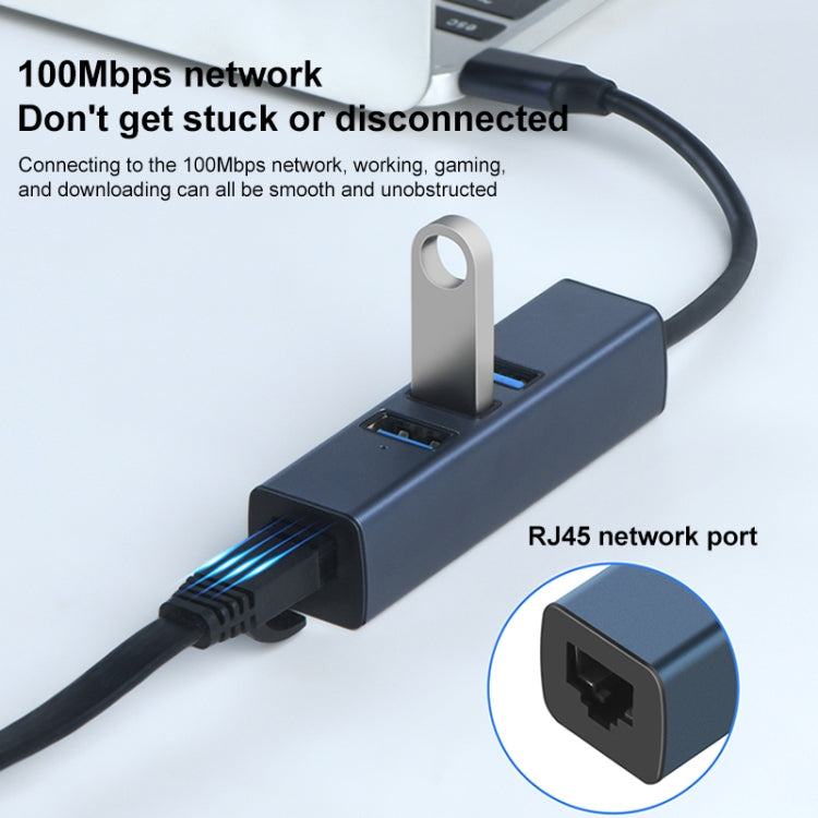 RDS 6307-4 USB-C / Type-C to USB3.0 + 트리플 USB2.0 4-in-1 허브 어댑터, 6307-4