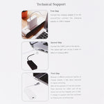 AnyWatt 85W USB-C / Type-C 암형 to 5핀 MagSafe 1 수형 L 헤드 시리즈 충전 어댑터 컨버터 for MacBook, 85W 블랙, 85W 화이트