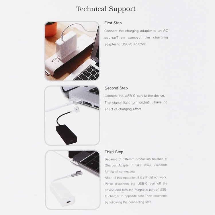 AnyWatt 85W USB-C / Type-C 암형 to 5핀 MagSafe 1 수형 L 헤드 시리즈 충전 어댑터 컨버터 for MacBook, 85W 블랙, 85W 화이트