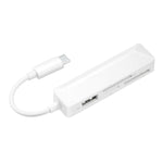 4 in 1 MS + SD + TF + USB2.0 다기능 카드 리더기 타입-C 기기용, 타입-C