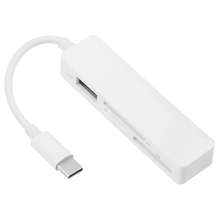 4 in 1 MS + SD + TF + USB2.0 다기능 카드 리더기 타입-C 기기용, 타입-C
