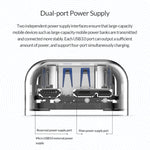 ORICO F4U 4포트 USB 3.0 5Gbps 고속 전송 데스크탑 허브 블루 LED 표시등, 4포트