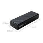 ORICO M2PVC3-G20-GY-BP USB3.2 20Gbps M.2 NVMe SSD 인클로저, M2PVC3-G20-GY-BP