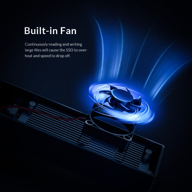 ORICO M2PVC3-G20-GY-BP USB3.2 20Gbps M.2 NVMe SSD 인클로저, M2PVC3-G20-GY-BP