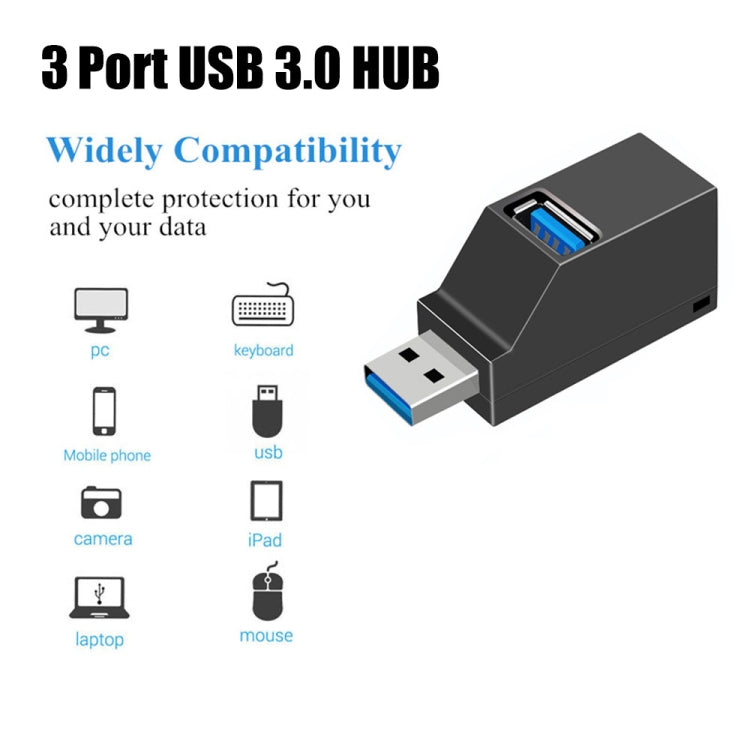 휴대용 미니 2 x USB 2.0 + 1 x USB 3.0 허브 스트랩 포함, USB 3.0