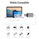 알루미늄 합금 USB-C / Type-C 3.1 수컷 to USB 3.0 암컷 데이터 / 충전 어댑터