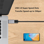 알루미늄 합금 USB-C / Type-C 3.1 수컷 to USB 3.0 암컷 데이터 / 충전 어댑터