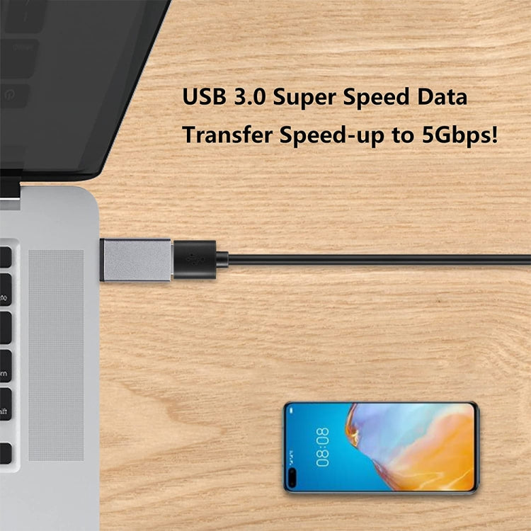 알루미늄 합금 USB-C / Type-C 3.1 수컷 to USB 3.0 암컷 데이터 / 충전 어댑터
