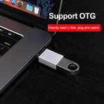 알루미늄 합금 USB-C / Type-C 3.1 수컷 to USB 3.0 암컷 데이터 / 충전 어댑터