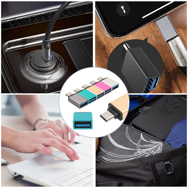알루미늄 합금 USB-C / Type-C 3.1 수컷 to USB 3.0 암컷 데이터 / 충전 어댑터