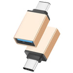 알루미늄 합금 USB-C / Type-C 3.1 수컷 to USB 3.0 암컷 데이터 / 충전 어댑터