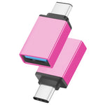 알루미늄 합금 USB-C / Type-C 3.1 수컷 to USB 3.0 암컷 데이터 / 충전 어댑터