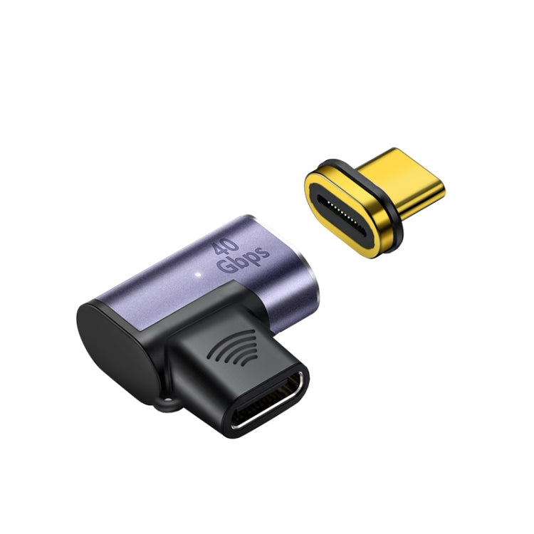 100W USB-C / Type-C 수컷 to 암컷 엘보 마그네틱 충전 어댑터, 100W 엘보