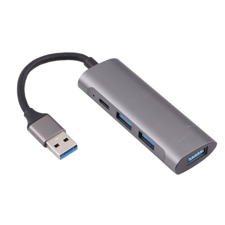 U-811 4 in 1 USB 3.0 to 3 USB 3.0 + USB-C / 타입-C 포트 허브 도킹 스테이션, U-811