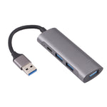 U-811 4 in 1 USB 3.0 to 3 USB 3.0 + USB-C / 타입-C 포트 허브 도킹 스테이션, U-811