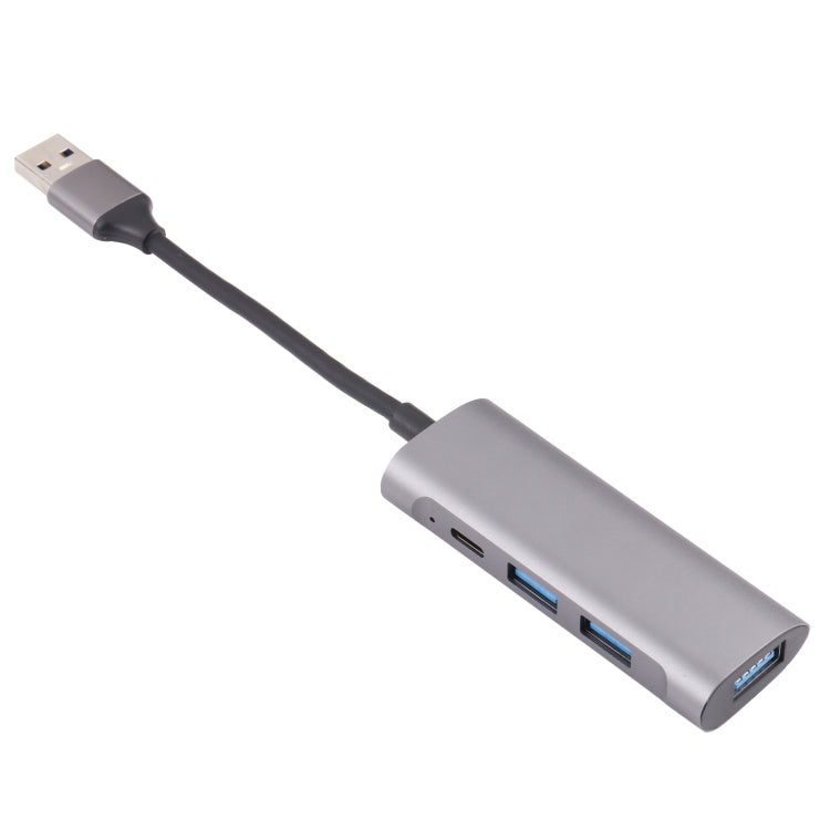 U-811 4 in 1 USB 3.0 to 3 USB 3.0 + USB-C / 타입-C 포트 허브 도킹 스테이션, U-811