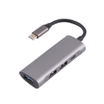 T-811 4 in 1 USB-C / 타입-C to 3 USB 3.0 + USB-C / 타입-C 포트 허브 도킹 스테이션, T-811