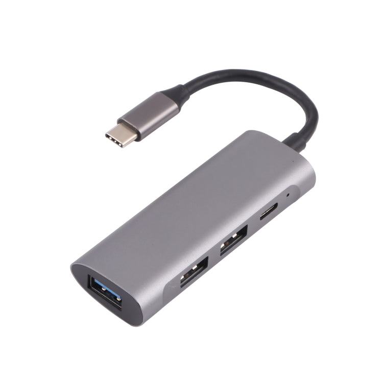 T-811 4 in 1 USB-C / 타입-C to 3 USB 3.0 + USB-C / 타입-C 포트 허브 도킹 스테이션, T-811