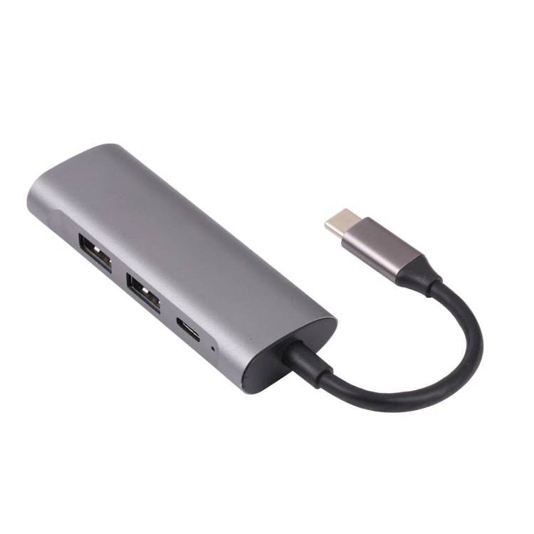 T-811 4 in 1 USB-C / 타입-C to 3 USB 3.0 + USB-C / 타입-C 포트 허브 도킹 스테이션, T-811
