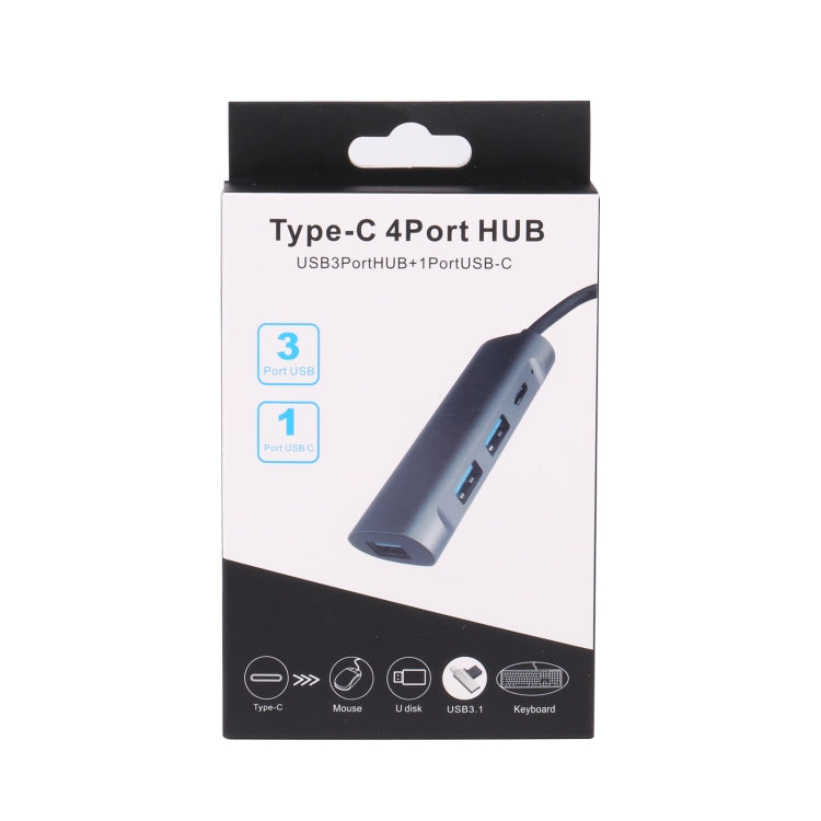 T-811 4 in 1 USB-C / 타입-C to 3 USB 3.0 + USB-C / 타입-C 포트 허브 도킹 스테이션, T-811