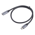 USB-C / Type-C 수컷에서 USB-C / Type-C 암컷 어댑터 케이블, 케이블 길이: 50cm, 50cm