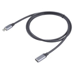 USB-C / Type-C 수컷에서 USB-C / Type-C 암컷 어댑터 케이블, 케이블 길이: 1m, 1m