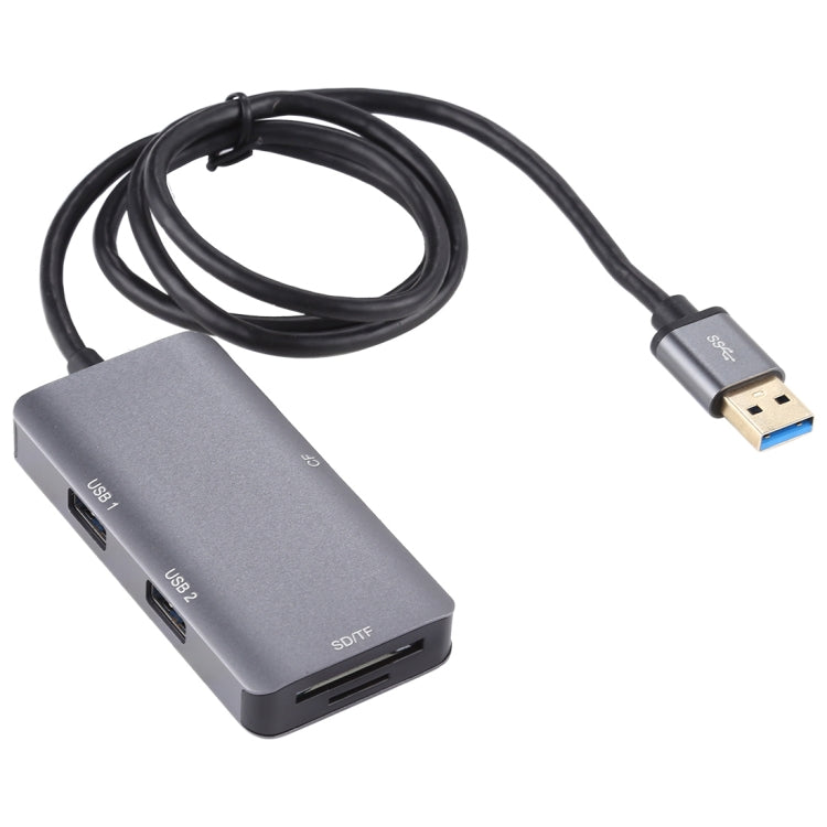 5-in-1 듀얼 USB 3.0 + CF + TF + SD 다기능 USB 3.0 카드 리더기, 5-in-1 USB 3.0