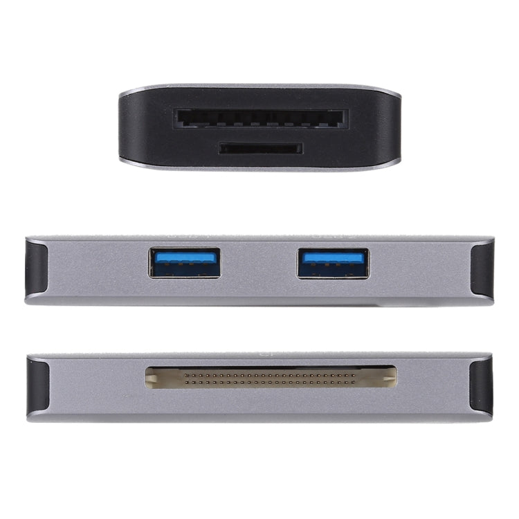 5-in-1 듀얼 USB 3.0 + CF + TF + SD 다기능 USB 3.0 카드 리더기, 5-in-1 USB 3.0