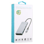 7-in-1 듀얼 USB 3.0 + TF/SD + HDMI/VGA + 3.5mm 잭 + Type-C / USB-C 다기능 USB-C 도크 스테이션, 2xUSB3.0+TF/SD+HDMI/VGA+3.5mm