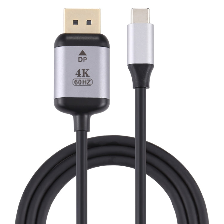 4K 60Hz Type-C / USB-C 수컷에서 DP 수컷 어댑터 케이블, 길이: 1.8m, DP 수컷