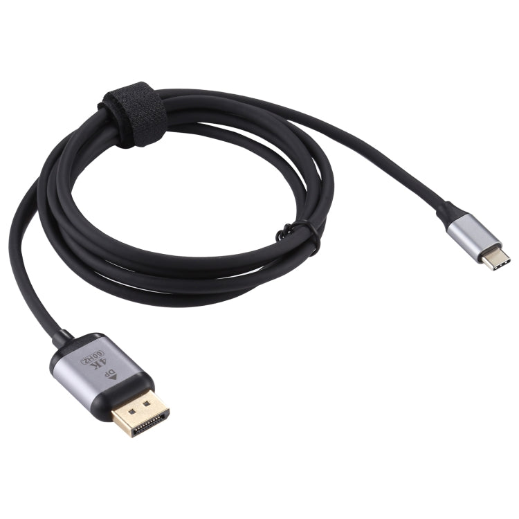 4K 60Hz Type-C / USB-C 수컷에서 DP 수컷 어댑터 케이블, 길이: 1.8m, DP 수컷