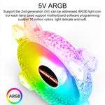 COOLMOON RGB 쿨링 팬 120mm PWM 6PIN S1 ARGB 팬, CM-S1