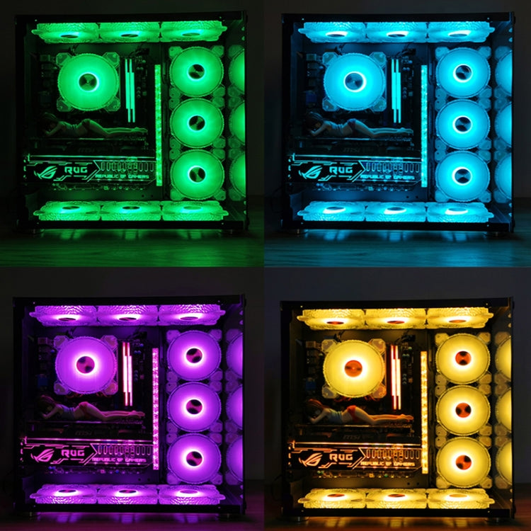 COOLMOON RGB 쿨링 팬 120mm PWM 6PIN S1 ARGB 팬, CM-S1
