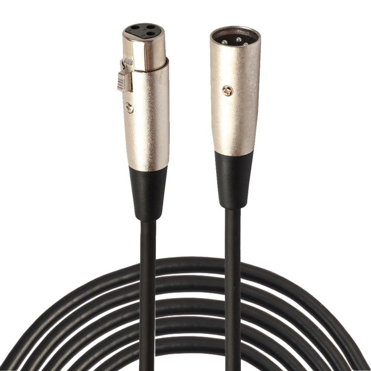 5m 3핀 XLR 수-XLR 암 MIC 차폐 케이블 마이크 오디오 코드, 길이: 5m