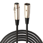 5m 3핀 XLR 수-XLR 암 MIC 차폐 케이블 마이크 오디오 코드, 길이: 5m