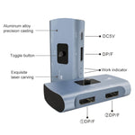 Z57 DP 암컷 x 2에서 USB-C / Type-C + DP 암컷 양방향 DP 스위처, Z57