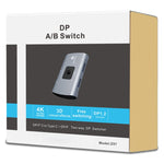 Z57 DP 암컷 x 2에서 USB-C / Type-C + DP 암컷 양방향 DP 스위처, Z57
