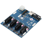 PCI-E to PCI-E 변환 카드 1 to 4 1 X 익스프레스 카드 4포트 PCI-E 슬롯